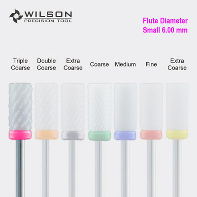 Burghiu mic - alb - Burghie pentru unghii din ceramica WILSON Burghiu electric pentru manichiura si accesoriu