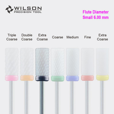 Burghiu mic - alb - Burghie pentru unghii din ceramica WILSON Burghiu electric pentru manichiura si accesoriu