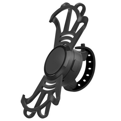 Untoom Suport detașabil pentru telefon pentru bicicletă, rotație de 360 de grade, suport universal din silicon pentru bicicletă, ghidon pentru motocicletă Suport pentru telefon mobil