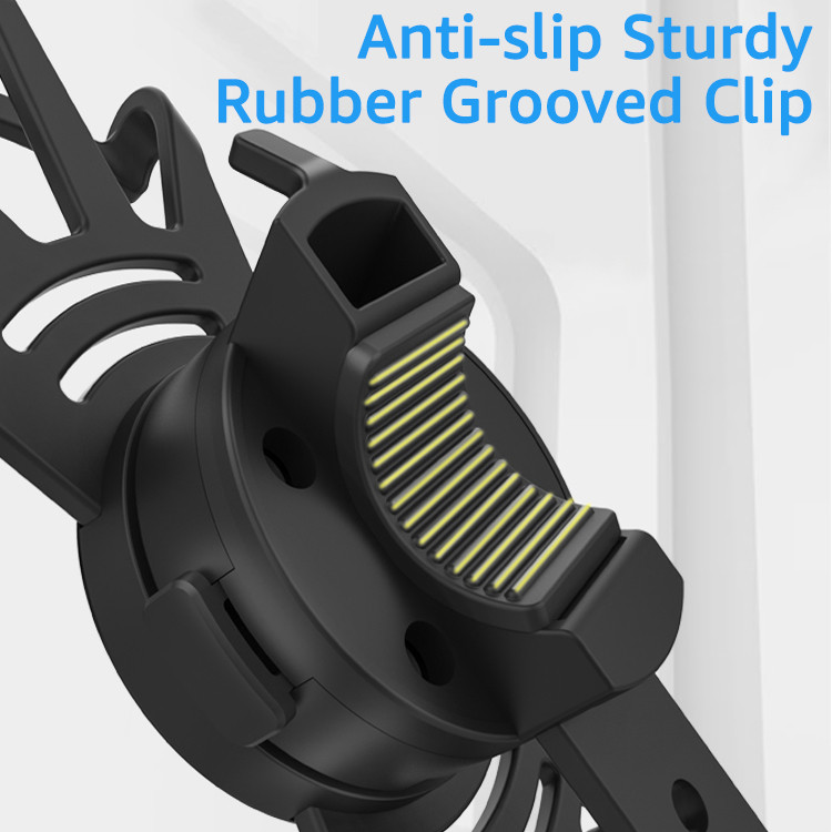 Untoom 360-stupňový otočný odnímateľný držiak na telefón na bicykel, univerzálny silikónový držiak na riadidlá motocykla a mobilný telefón