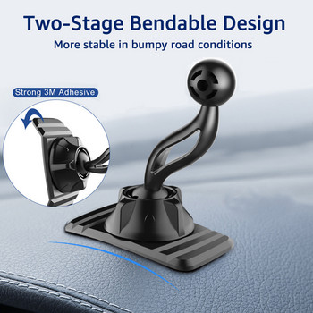 Untoom Car Phone Holder Base Universal 17 mm сферична глава за автомобилно табло Магнитна гравитационна стойка за стойка за мобилен телефон Скоба за автомобилен телефон