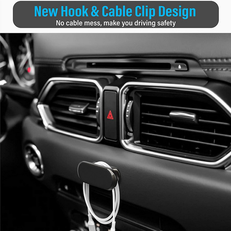 Suport magnetic pentru telefon auto Untoom 360 de grade Tablou de bord auto Suport pentru telefon mobil Magnet metalic Suport pentru telefon mobil în suport GPS auto