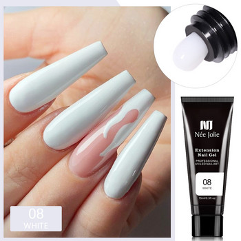 15ml Poly Nail Gel Σετ Ακρυλικά Polygels Kit With UV Led Lamp All For Nail Manicure Quick Extension Nails Gel Polish Rhinestones