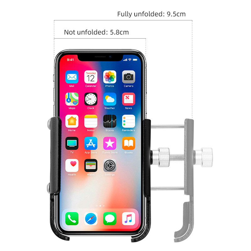 Untoom Motocicletă Scooter Suport Telefon Suport Bicicletă Din aliaj de aluminiu Suport reglabil Bicicletă Telefon Accesorii pentru ciclism