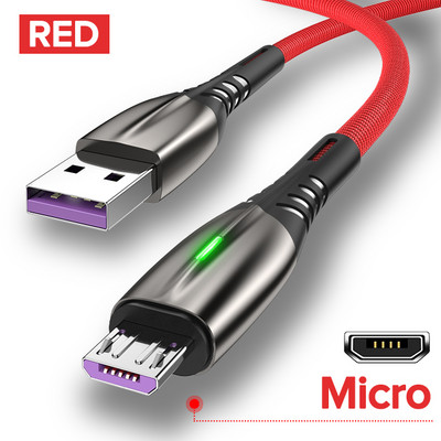 QOOVI 5A USB Type C Καλώδιο Micro USB γρήγορης φόρτισης Κινητό τηλέφωνο Android Charger Type-C Καλώδιο δεδομένων για Huawei P40 Mate 30 Xiaomi 12