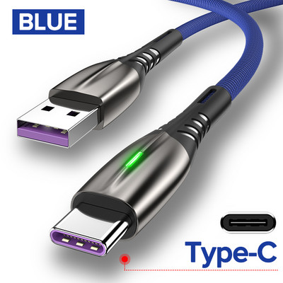 QOOVI 5A USB Type C Καλώδιο Micro USB γρήγορης φόρτισης Κινητό τηλέφωνο Android Charger Type-C Καλώδιο δεδομένων για Huawei P40 Mate 30 Xiaomi 12