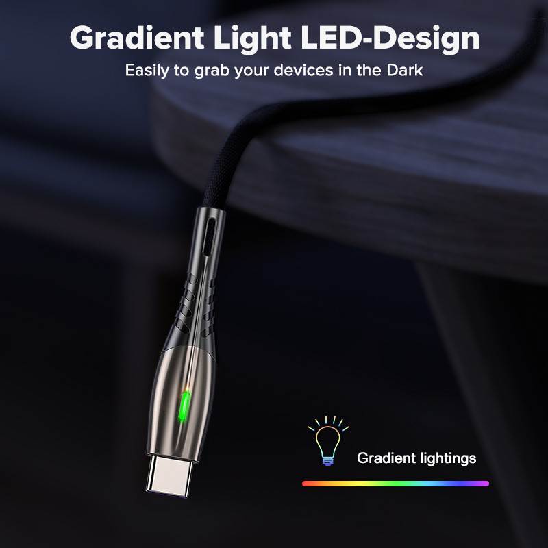 QOOVI 5A USB Type C Καλώδιο Micro USB γρήγορης φόρτισης Κινητό τηλέφωνο Android Charger Type-C Καλώδιο δεδομένων για Huawei P40 Mate 30 Xiaomi 12