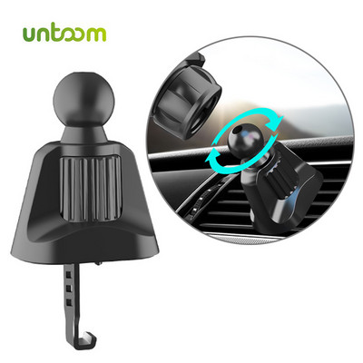 Untoom autós telefon tartó talp univerzális 17 mm-es golyós fej az autó szellőzőnyílásához rögzíthető klipsz autóban horog stick mobiltelefon tartó konzol