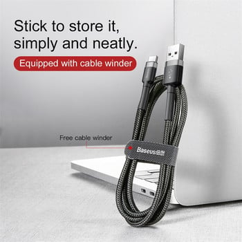 Baseus USB C Cable Type C Кабел за зареждане за Xiaomi 11T Pro Samsung S21 USB C Cable Phone Wire Cord 3A QC3.0 USB Type C Charger