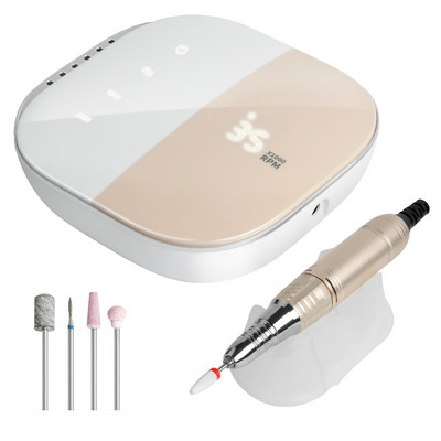 Mașină de găurit pentru unghii, 35 W, 35000 rpm, de mare viteză, cu zgomot redus, freză, burghie, set de pedichiură, echipament pentru arta unghiilor pentru salon.