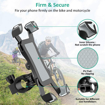 Untoom Bike Phone Holder Universal Bicycle Motocycle Phone Mount Holder Stand Cradle for iPhone X Xs Max Xr 8 7 Plus Samsung S9