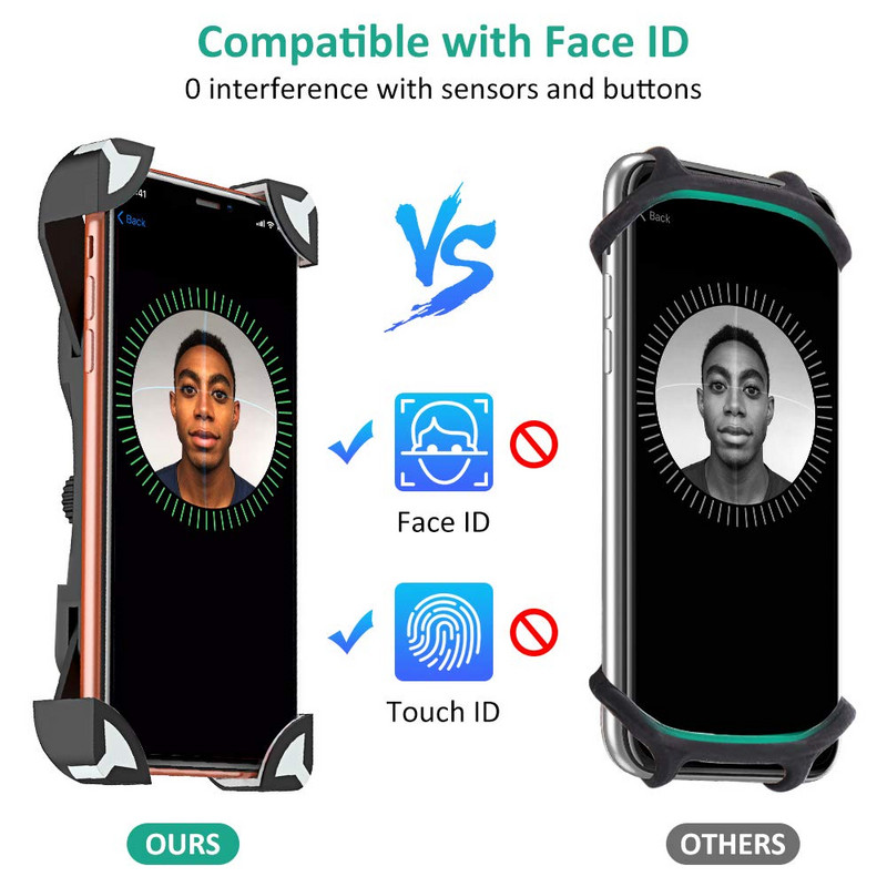 Untoom kerékpáros telefontartó univerzális kerékpár motoros telefontartó állvány bölcső iPhone X Xs Max Xr 8 7 Plus Samsung S9 készülékhez