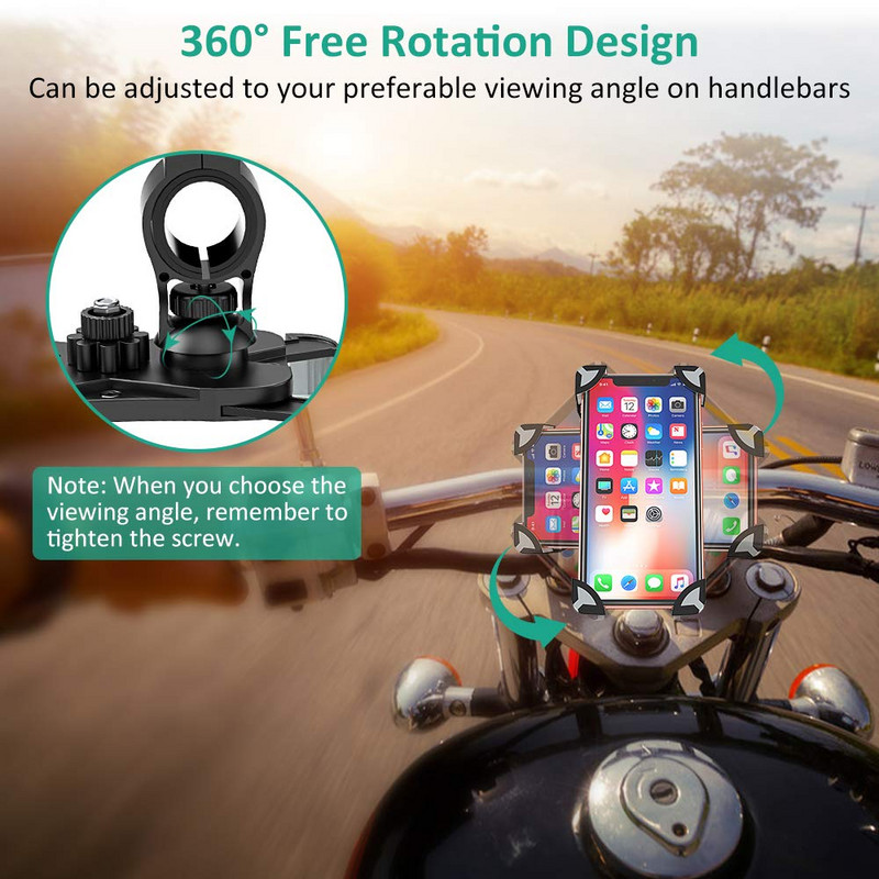Untoom kerékpáros telefontartó univerzális kerékpár motoros telefontartó állvány bölcső iPhone X Xs Max Xr 8 7 Plus Samsung S9 készülékhez