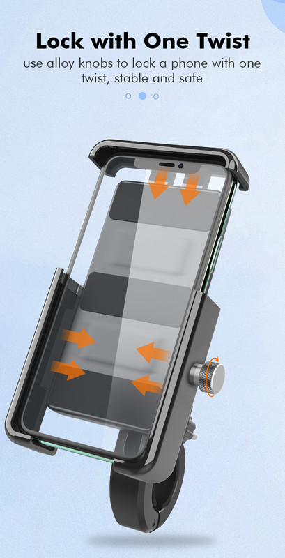 Untoom Βάση τηλεφώνου μοτοσικλέτας ποδηλάτου από κράμα αλουμινίου Τιμόνι ποδηλάτου Βάση κινητού τηλεφώνου Moto Καθρέφτης οπισθοπορείας Στήριγμα κινητού τηλεφώνου