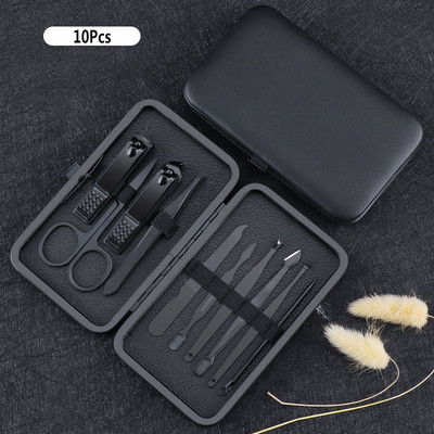 Set de tăietoare de unghii din oțel inoxidabil 7/10/12/16/18 buc. Set de tăietor de unghii profesional de uz casnic Set de manichiură portabil din oțel inoxidabil