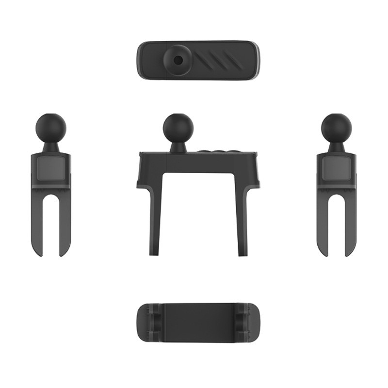 Suport cu clemă pentru aerisire rotundă pentru mașină Untoom, cap sferic universal de 17 mm pentru suport pentru telefon auto gravitațional Suport magnetic pentru telefon mobil