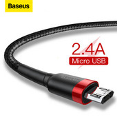 Baseus Micro USB Cable 2.4A Fast Charging for Samsung J7 Redmi Note 5 Pro Android Κινητό τηλέφωνο USB Micro Cable Charger Charger Data