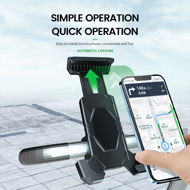 Βάση τηλεφώνου Untoom Bike για iPhone Xiaomi Samsung Μοτοσικλέτα Κινητό Κινητό Βάση Ποδήλατο Βάση Κλιπ Τιμονιού Βάση GPS