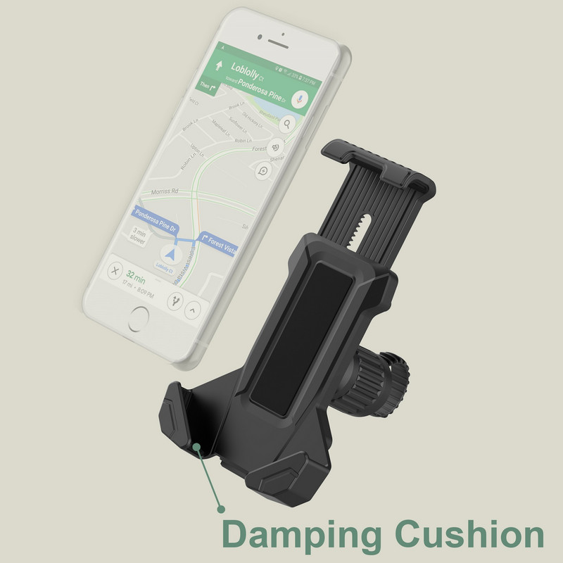 Suport telefon pentru bicicletă Untoom Suport universal pentru telefon pentru bicicletă pentru suport pentru telefon mobil de 4,5-7 inci Suport pentru ghidon de motocicletă Agrafe GPS