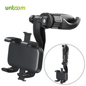 Untoom Car Rearview Mirror Βάση τηλεφώνου Βάση κινητού τηλεφώνου για πίσω μαξιλάρι αυτοκινήτου GYM Διάδρομος αυτοκινήτου Πίσω κάθισμα Τηλέφωνο GPS Στήριγμα