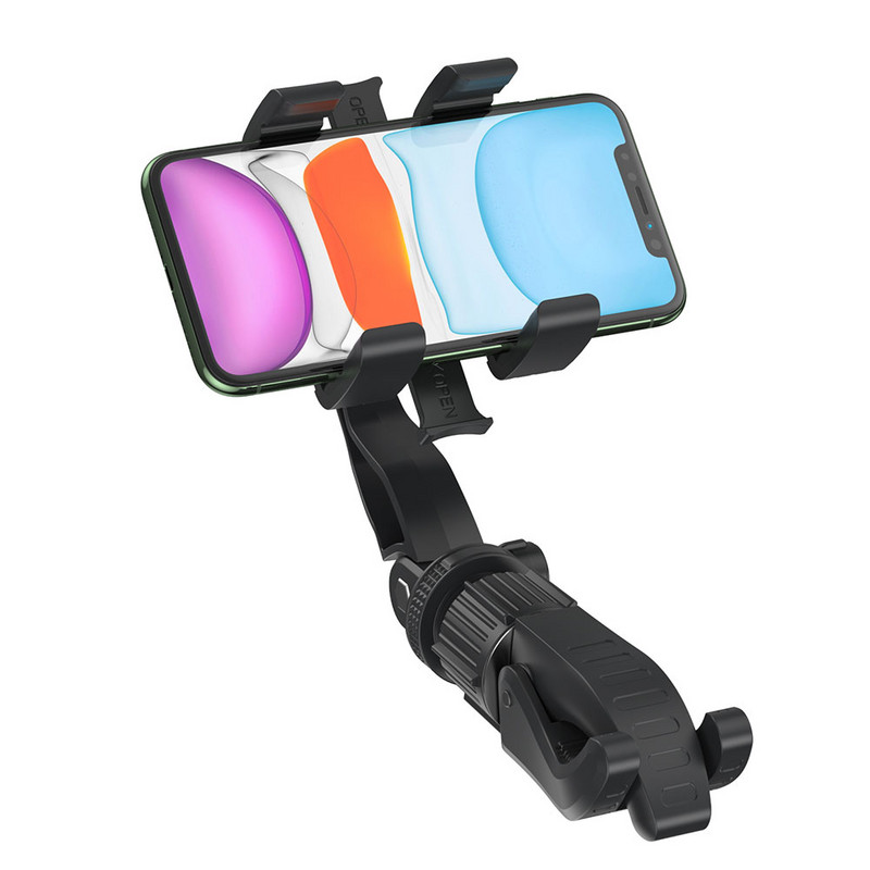 Untoom Car Rearview Mirror Βάση τηλεφώνου Βάση κινητού τηλεφώνου για πίσω μαξιλάρι αυτοκινήτου GYM Διάδρομος αυτοκινήτου Πίσω κάθισμα Τηλέφωνο GPS Στήριγμα