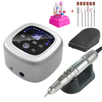 Burghiu pentru unghii de mare putere, 75 W, 35000 rpm, mașină de manichiură, freză, pedichiură, pilă electrică pentru unghii, instrument profesional pentru arta unghiilor
