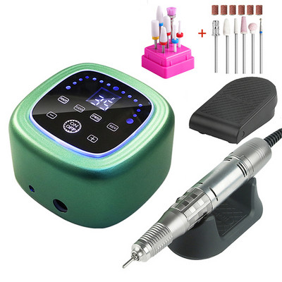 Burghiu pentru unghii de mare putere, 75 W, 35000 rpm, mașină de manichiură, freză, pedichiură, pilă electrică pentru unghii, instrument profesional pentru arta unghiilor