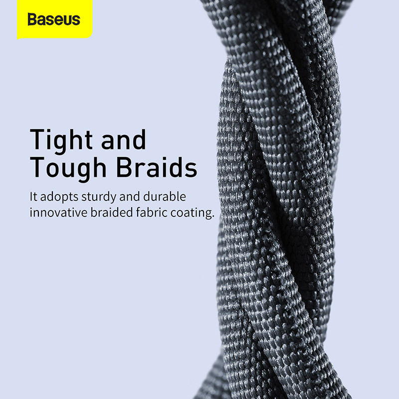 Καλώδιο USB Baseus για iPhone 14 13 12 11 Pro Xs Max X Xr 8 7 Plus 2.4A Καλώδιο ταχείας φόρτισης Καλώδιο φόρτισης για iPad Pro Καλώδιο δεδομένων 2M