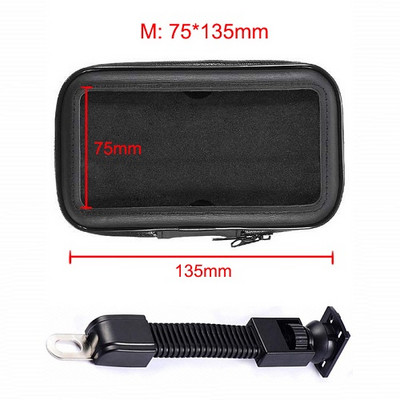 Untoom αδιάβροχη βάση στήριξης μοτοσικλέτας μοτοσικλέτας Βάση στήριξης κινητού τηλεφώνου για βάση καθρέπτη σκούτερ για iPhone Xiaomi