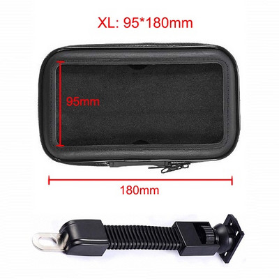 Untoom αδιάβροχη βάση στήριξης μοτοσικλέτας μοτοσικλέτας Βάση στήριξης κινητού τηλεφώνου για βάση καθρέπτη σκούτερ για iPhone Xiaomi