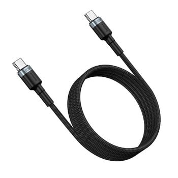 Baseus USB C към USB Type C кабел за MacBook Pro Quick Charge 3.0 100W PD Fast Charging за Samsung Xiaomi mi Charge Cable