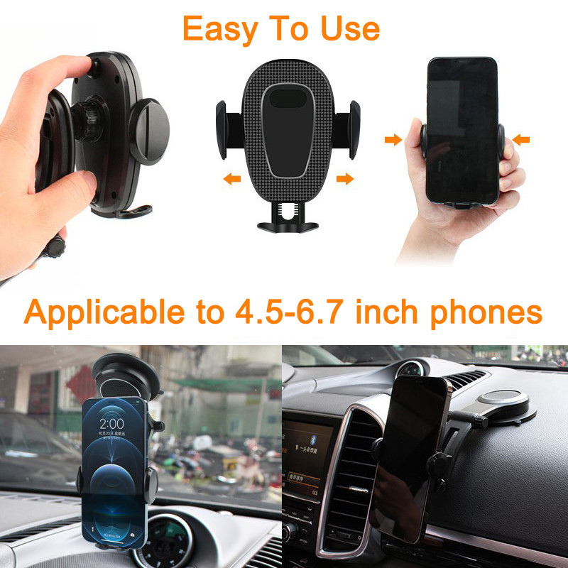 Untoom siurbimo taurė Automobilio telefono laikiklis Automobilio priekinis stiklas prietaisų skydelis Mobiliojo telefono tvirtinimas automobilyje Nėra magnetinio telefono GPS stovo palaikymo