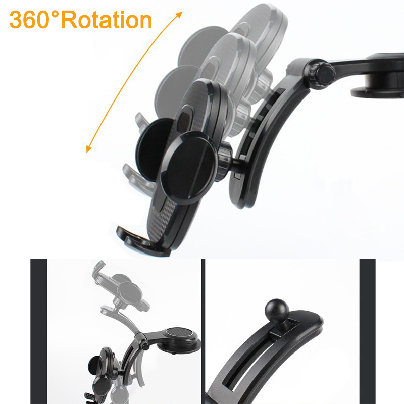 Untoom siurbimo taurė Automobilio telefono laikiklis Automobilio priekinis stiklas prietaisų skydelis Mobiliojo telefono tvirtinimas automobilyje Nėra magnetinio telefono GPS stovo palaikymo