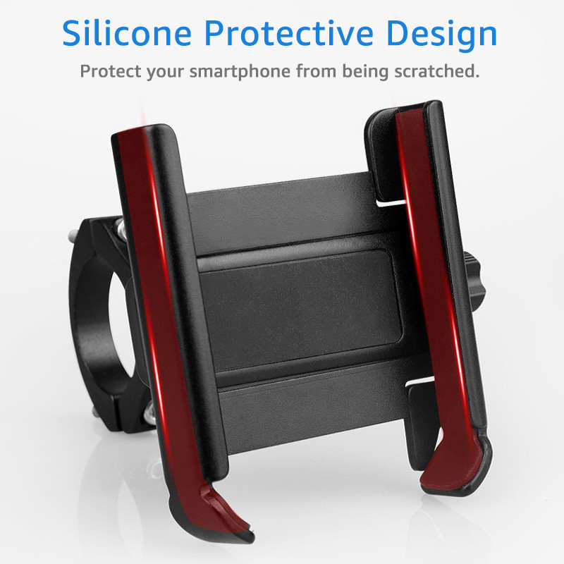 Untoom Upgrade universāls metāla motocikla velosipēda tālruņa turētājs Velosipēda stūres mobilā telefona statīva stiprinājums 360 rotācijas velosipēda balsts