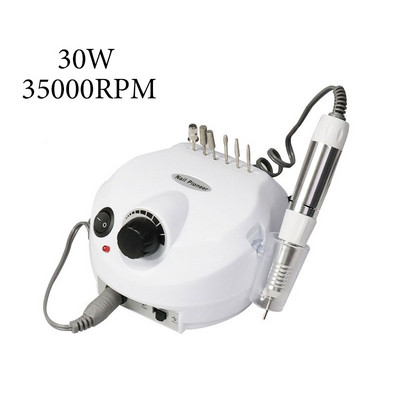 35000RPM 30W Mașină electrică de găurit unghii Instrumente pentru pile de unghii Aparat în 4 culori pentru echipament pentru manichiură pedichiură Nail Art