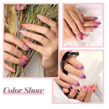 Σετ Poly Nail Gel με Top Base Coat και Nail File Brush Tools Nail Art Decoration Full Set