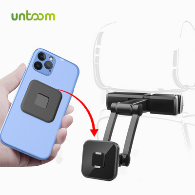„Untoom“ automobilio galinės sėdynės telefono laikiklio stovas 360° besisukantis automobilio galinės pagalvės laikiklis, skirtas 4–12,9 colio planšetinio telefono automobilio galvos atramos laikikliui