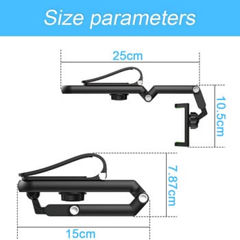 Untoom Car Sun Visor Стойка за държач за телефон Универсална щипка за мобилен телефон за кола Огледало за обратно виждане Мобилен мобилен телефон GPS скоба в кола