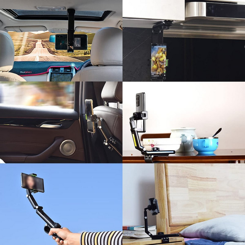 Untoom Auto Vizir za sunce Stalak za držač telefona Univerzalna kopča za mobitel za auto Retrovizor Mobilni mobitel GPS nosač u autu
