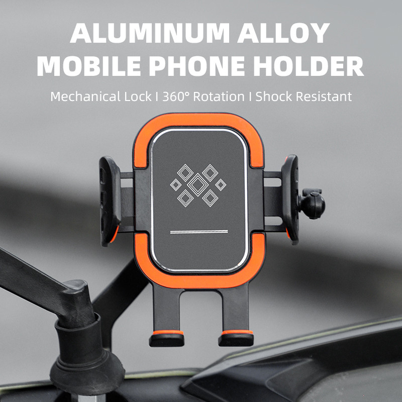 Suport telefon pentru biciclete Untoom Suport telefon pentru ghidon pentru biciclete din aliaj de aluminiu Suport pentru telefon pentru oglinda retrovizoare pentru motocicleta