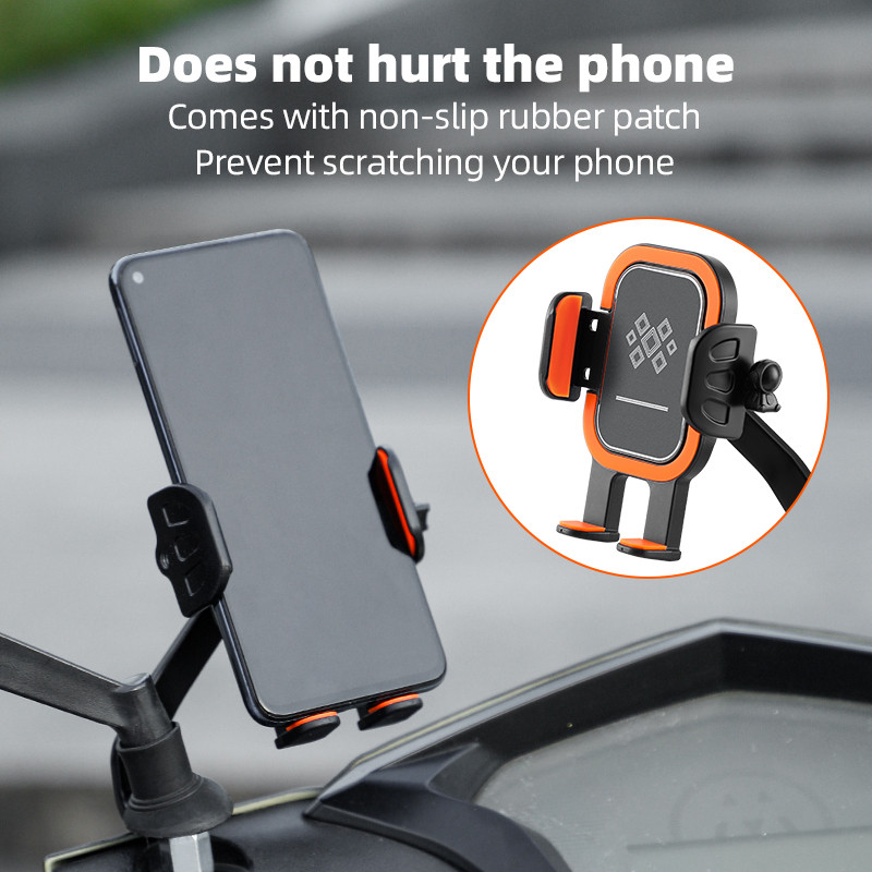 Suport telefon pentru biciclete Untoom Suport telefon pentru ghidon pentru biciclete din aliaj de aluminiu Suport pentru telefon pentru oglinda retrovizoare pentru motocicleta