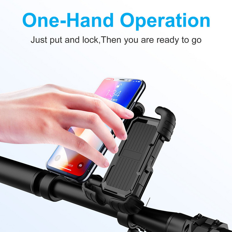 Untoom Držač za telefon za bicikl za iPhone 13 Motocikl Držač za mobilni mobitel Skuter Stalak za držač upravljača bicikla GPS nosač