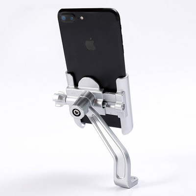 Untoom din aliaj de aluminiu pentru motociclete Suport pentru telefon mobil Ghidon pentru biciclete Suport pentru telefon Suport pentru oglinda retrovizoare pentru motocicleta