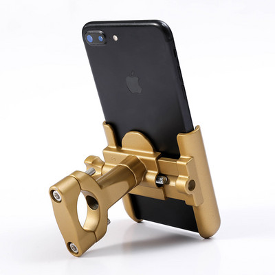 Untoom din aliaj de aluminiu pentru motociclete Suport pentru telefon mobil Ghidon pentru biciclete Suport pentru telefon Suport pentru oglinda retrovizoare pentru motocicleta