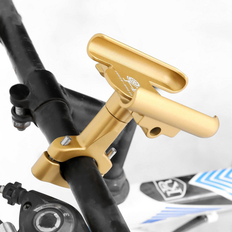 Untoom din aliaj de aluminiu pentru motociclete Suport pentru telefon mobil Ghidon pentru biciclete Suport pentru telefon Suport pentru oglinda retrovizoare pentru motocicleta