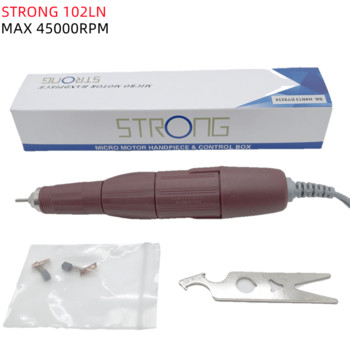 65W Strong 207b контролна кутия силна 102LN 45000RPM Бормашина за нокти Nails Art Tool Накрайник Пила за нокти Оборудване Машина за маникюр