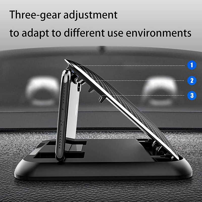 Untoom Držač za telefon na kontrolnoj ploči automobila Podesivi protuklizni silikonski usisni jastučić Držač za mobilni telefon Stalak u automobilu za telefone od 3-7 inča