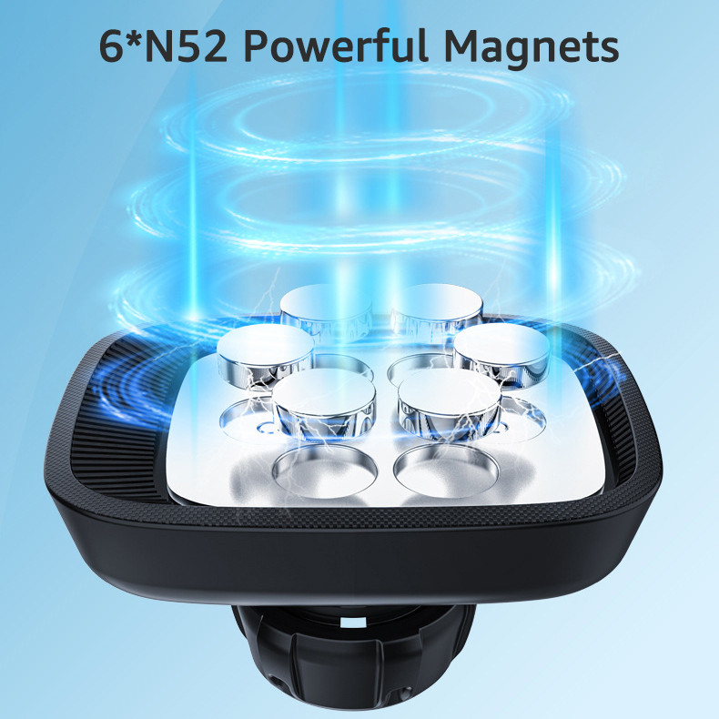 Untoom Μαγνητική βάση τηλεφώνου αυτοκινήτου Βάση κινητού τηλεφώνου με μαγνήτη γενικής χρήσης στο ταμπλό αυτοκινήτου Βάση στήριξης κινητού τηλεφώνου Βάση GPS