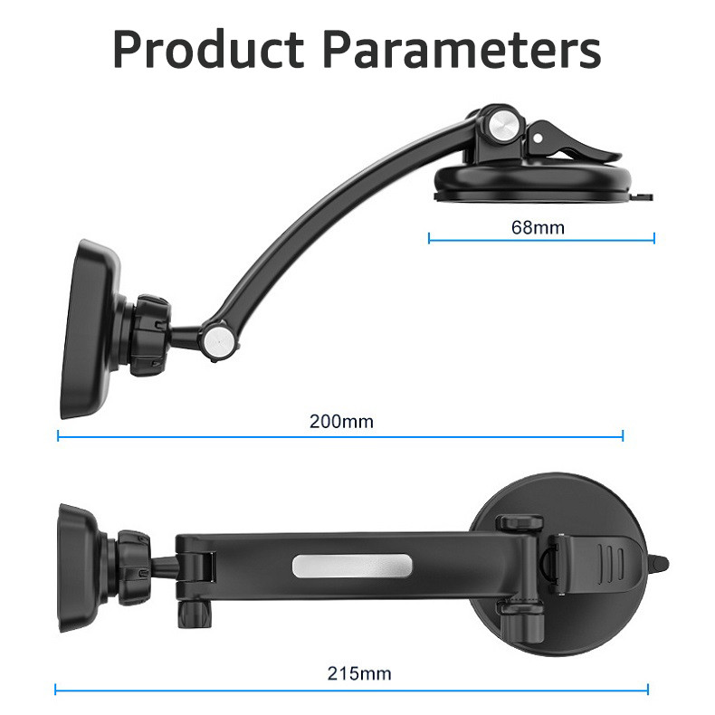 Untoom Μαγνητική βάση τηλεφώνου αυτοκινήτου Βάση κινητού τηλεφώνου με μαγνήτη γενικής χρήσης στο ταμπλό αυτοκινήτου Βάση στήριξης κινητού τηλεφώνου Βάση GPS