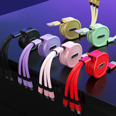 3 az 1-ben gyorstöltő kábel adatkábel Micro Type C USB töltőkábelhez Huawei OPPO VIVO Xiaomi Samsung adatkábelhez